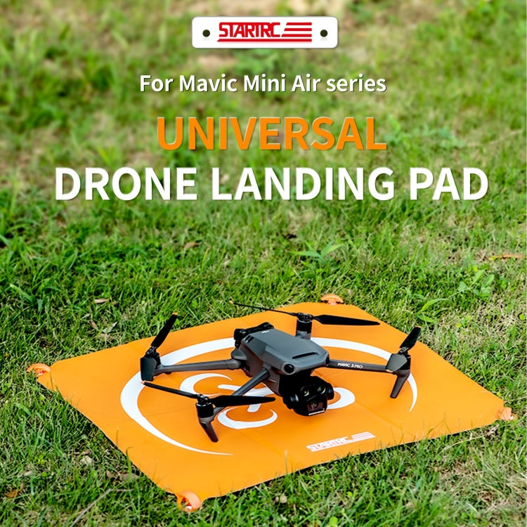 STARTRC Square Cardboard Drone Parking Apron for DJI Avata / Mini 3 / Mavic 3 Pro, Size:55cm x 55cm(Orange Grey) - free shipping - PMC TechLife - Order now!