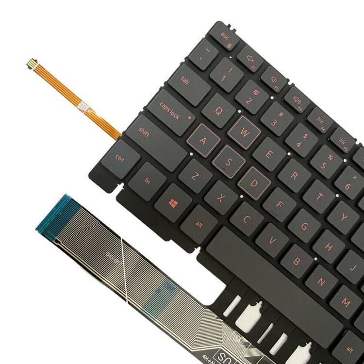 For Dell Inspiron G15 5510 5511 5515 5520 US Version Orange Backlight Laptop Keyboard(Black) - Dell Spare Parts by PMC TechLife | Online Shopping South Africa | PMC TechLife | Buy Now Pay Later Mobicred