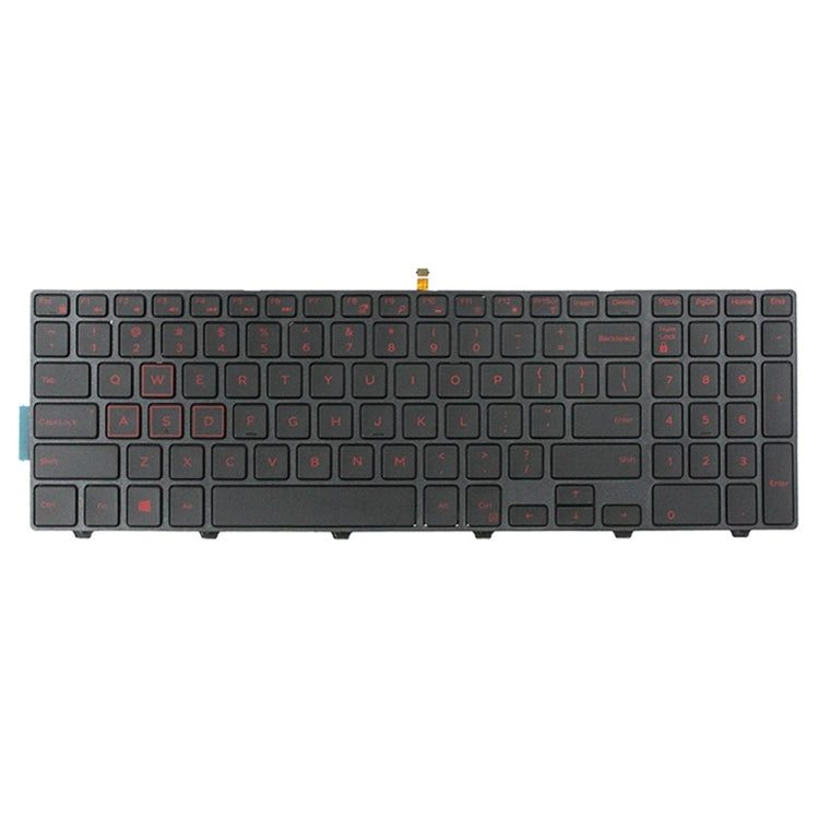 Backlight Laptop Keyboard For Dell 15-9550 / 15-3000 / 15-5542(Red Word) - Dell Spare Parts by PMC TechLife | Online Shopping South Africa | PMC TechLife | Buy Now Pay Later Mobicred