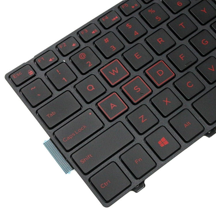 Backlight Laptop Keyboard For Dell 15-9550 / 15-3000 / 15-5542(Red Word) - Dell Spare Parts by PMC TechLife | Online Shopping South Africa | PMC TechLife | Buy Now Pay Later Mobicred