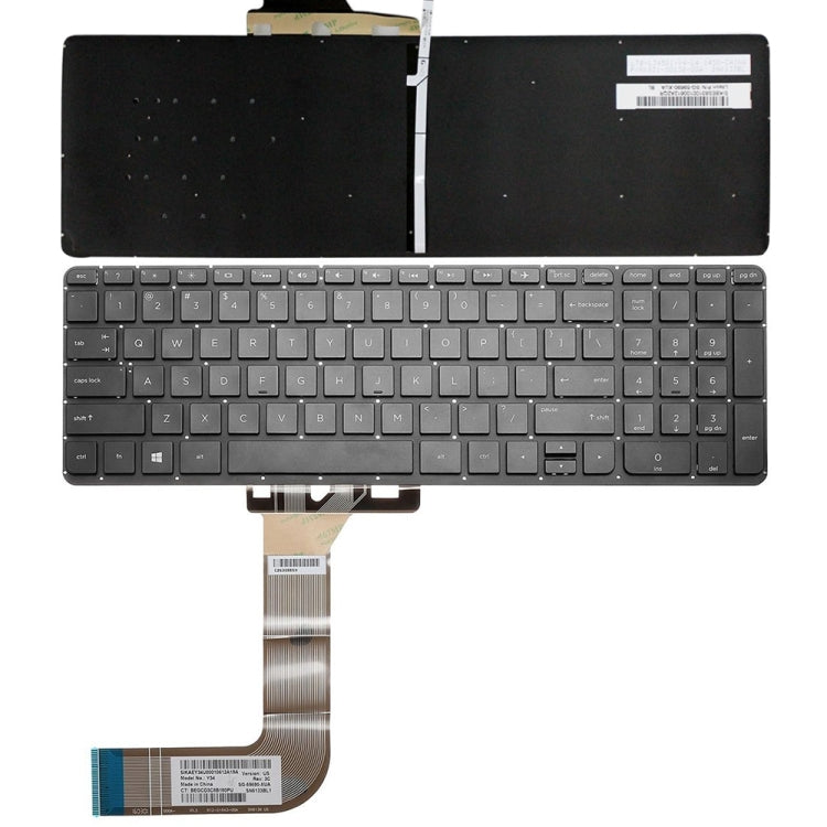 For HP 15-P000 / 17-F000 US Version Laptop Backlight Keyboard - HP Spare Parts by PMC TechLife | Online Shopping South Africa | PMC TechLife