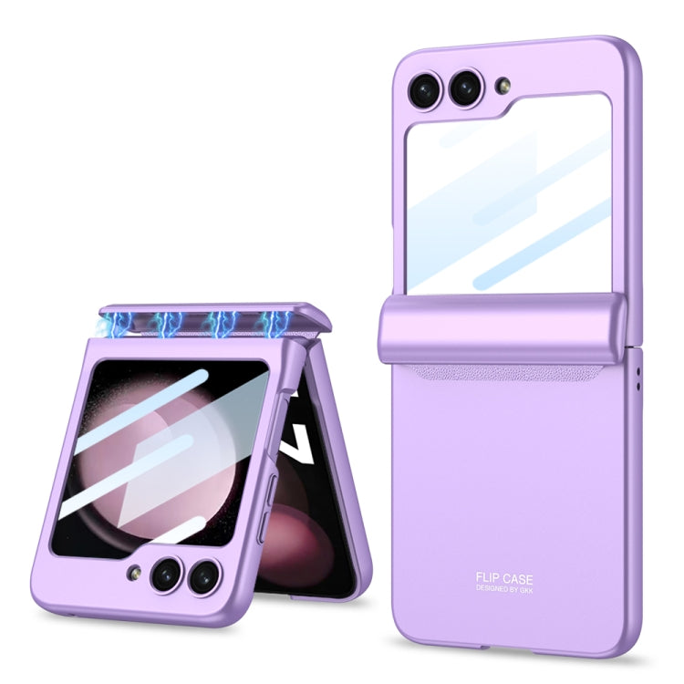 For Samsung Galaxy Z Flip5 GKK Integrated Magnetic Full Coverage Folding Phone Case(Purple) - free shipping - PMC TechLife - Order now!