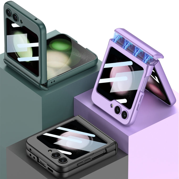 For Samsung Galaxy Z Flip5 GKK Integrated Magnetic Full Coverage Folding Phone Case(Matcha Green) - Galaxy Z Flip5 Cases by GKK | Online Shopping South Africa | PMC TechLife | Buy Now Pay Later Mobicred