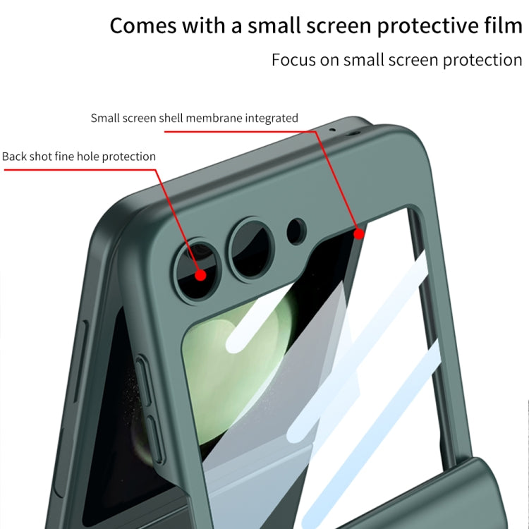 For Samsung Galaxy Z Flip5 GKK Integrated Magnetic Full Coverage Folding Phone Case(Matcha Green) - Galaxy Z Flip5 Cases by GKK | Online Shopping South Africa | PMC TechLife | Buy Now Pay Later Mobicred