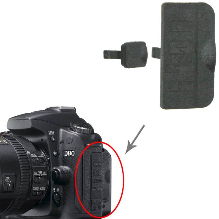 For Nikon D90 OEM USB Cover Cap - USB Cover Cap by PMC TechLife | Online Shopping South Africa | PMC TechLife