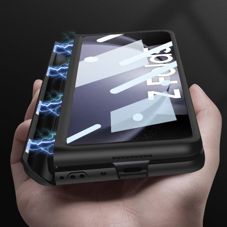 For Samsung Galaxy Z Fold5 GKK Full Coverage Magnetic Fold Hinge Phone Case with Pen Slots(Grey) - free shipping - PMC TechLife - Order now!