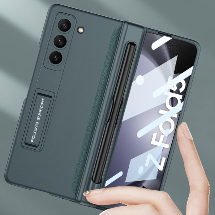 For Samsung Galaxy Z Fold5 GKK Full Coverage Magnetic Fold Hinge Phone Case with Pen Slots(Grey) - free shipping - PMC TechLife - Order now!