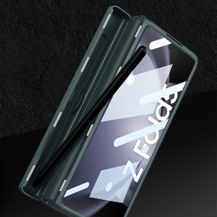 For Samsung Galaxy Z Fold5 GKK Magnetic Full Coverage Phone Flip Case with Pen Box(Wine Red) - Galaxy Z Fold5 Cases by GKK | Online Shopping South Africa | PMC TechLife | Buy Now Pay Later Mobicred
