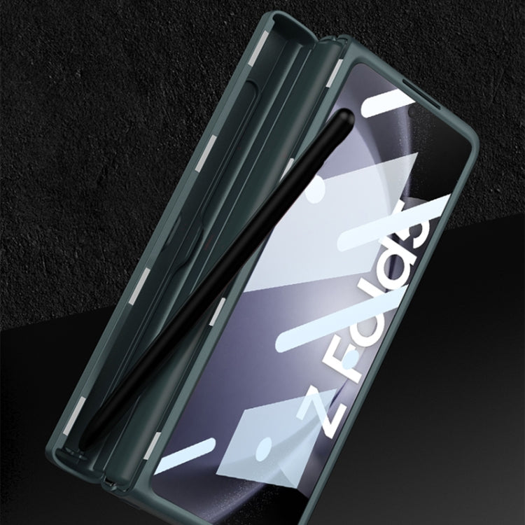 For Samsung Galaxy Z Fold5 GKK Magnetic Flip Plain Leather Phone Case with Pen Box(Grey) - free shipping - PMC TechLife - Order now!