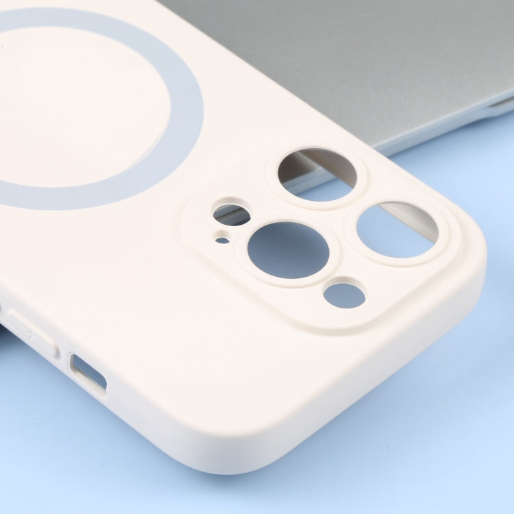For iPhone 15 Pro Liquid Silicone Magsafe Phone Case(White) - free shipping - PMC TechLife - Order now!