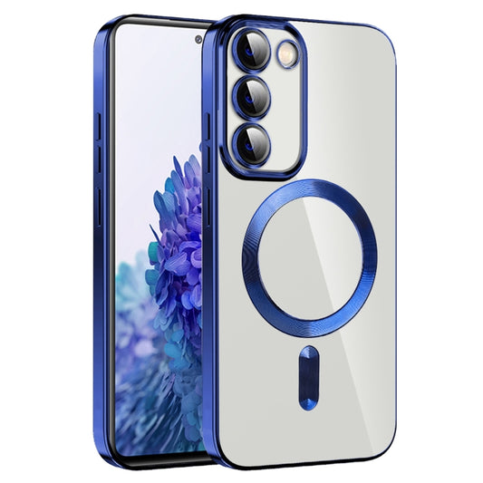 For Samsung Galaxy S20 FE CD Texture Plating TPU MagSafe Phone Case with Lens Film(Royal Blue) - Galaxy S20 FE Cases by PMC Jewellery | Online Shopping South Africa | PMC Jewellery