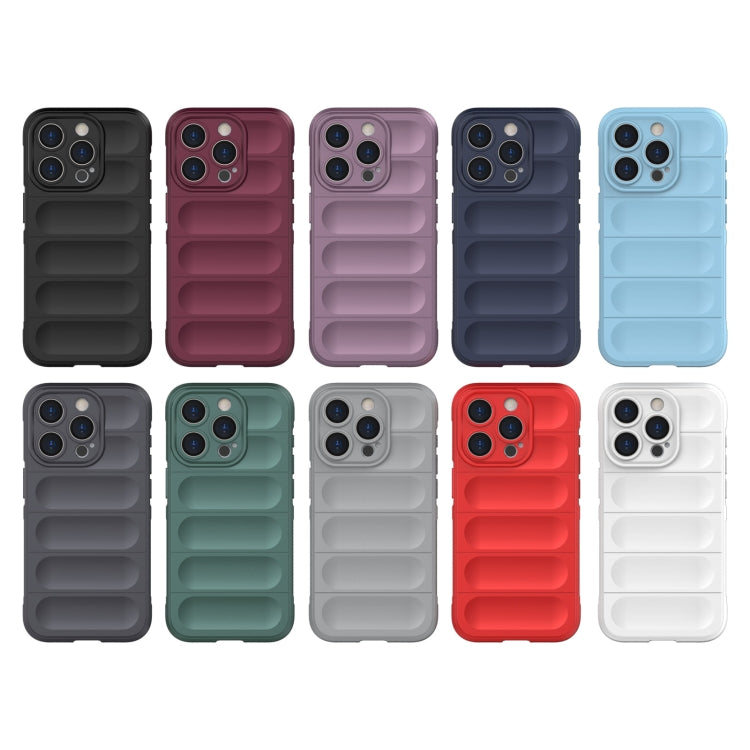 For iPhone 15 Pro Magic Shield TPU + Flannel Phone Case(Dark Green) - free shipping - PMC TechLife - Order now!