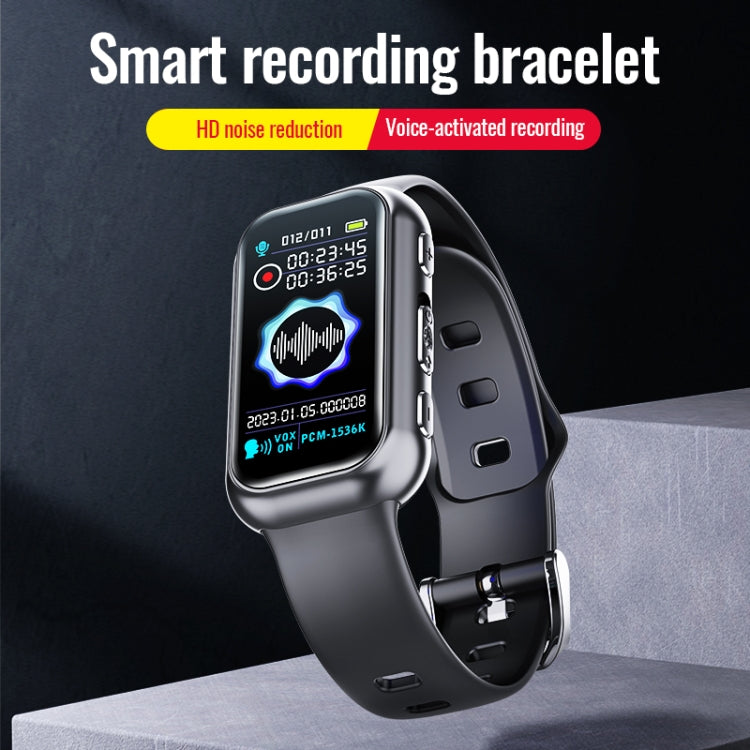 JNN S16 Smart HD Noise Reduction Bluetooth MP3 Voice Control Recording Bracelet, Memory:64GB - free shipping - PMC TechLife - Order now!