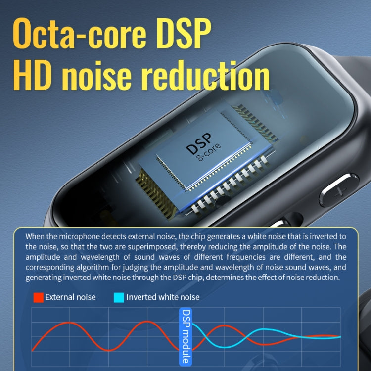 JNN S16 Smart HD Noise Reduction Bluetooth MP3 Voice Control Recording Bracelet, Memory:8GB - Smart Wristbands by JNN | Online Shopping South Africa | PMC TechLife | Buy Now Pay Later Mobicred