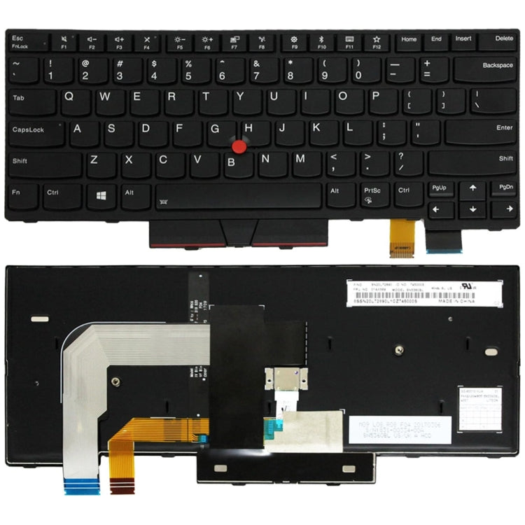 For Lenovo T470 01AX569 US Version Laptop Keyboard - Lenovo Spare Parts by PMC TechLife | Online Shopping South Africa | PMC TechLife