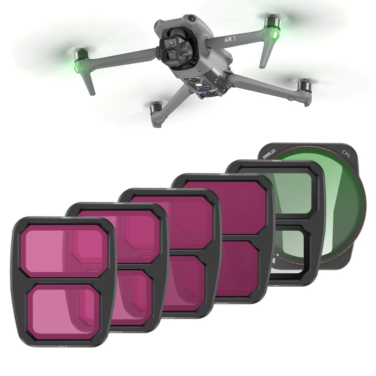 For DJI Air 3 STARTRC Drone Lens Filter, Lens:6 in 1 ND8/16/32/64 UV CPL - free shipping - PMC TechLife - Order now!