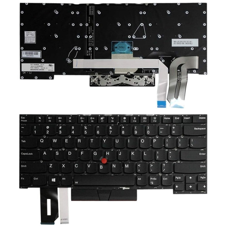 For Lenovo ThinkPad P1 X1 Extreme X1 English Enter Key Backlight Laptop Keyboard - Lenovo Spare Parts by PMC TechLife | Online Shopping South Africa | PMC TechLife | Buy Now Pay Later Mobicred