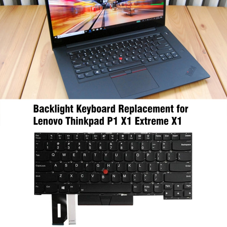For Lenovo ThinkPad P1 X1 Extreme X1 English Enter Key Backlight Laptop Keyboard - Lenovo Spare Parts by PMC TechLife | Online Shopping South Africa | PMC TechLife | Buy Now Pay Later Mobicred