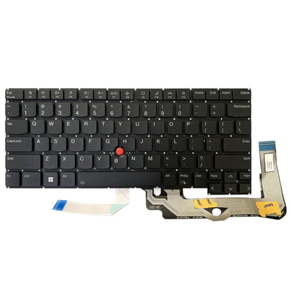 For Lenovo ThinkPad T14s Gen 3 21BR 21BS US Version Laptop Keyboard(Black) - Lenovo Spare Parts by PMC Jewellery | Online Shopping South Africa | PMC Jewellery