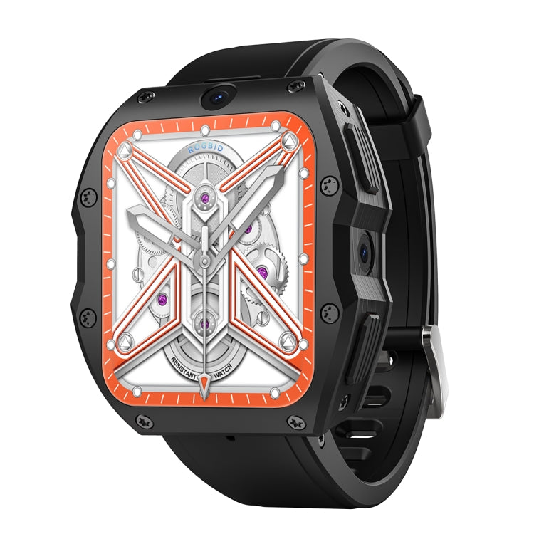 Model X 1.99 inch IP68 Waterproof Android 9.0 4G Dual Cameras Matte Smart Watch, Specification:4GB+128GB(Black) - free shipping - PMC TechLife - Order now!