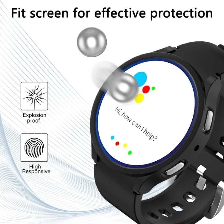 For Samsung Galaxy Watch 6 44mm Half-inclusive PC Watch Protective Case(Transparent) - Watch Cases by PMC TechLife | Online Shopping South Africa | PMC TechLife