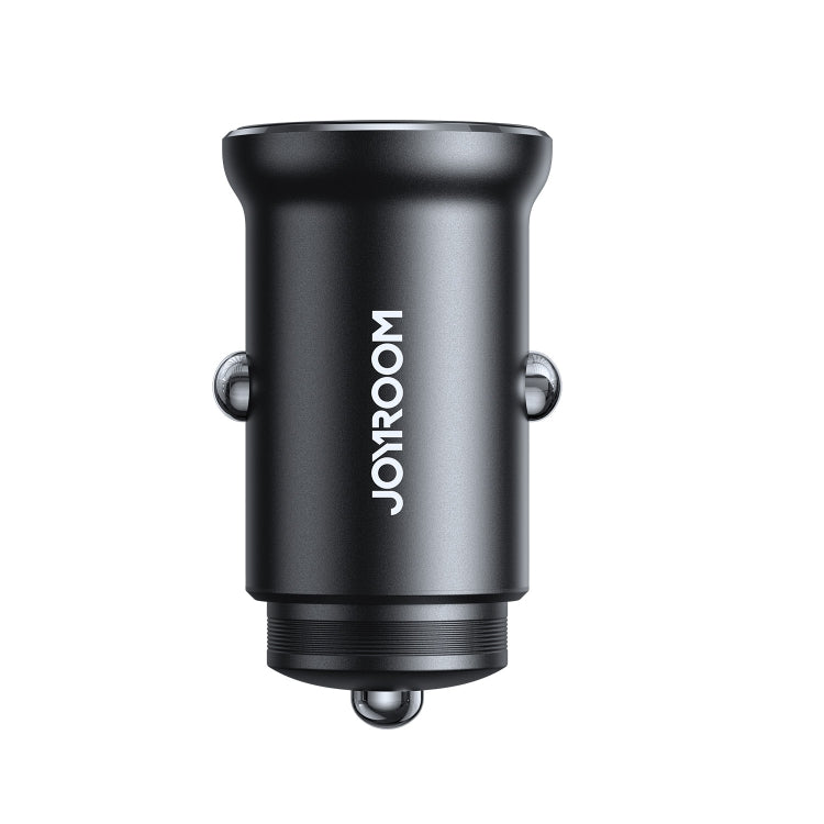 JOYROOM JR-CCN06 30W Dual PD Type-C Mini Metal Car Charger(Black) - free shipping - PMC TechLife - Order now!