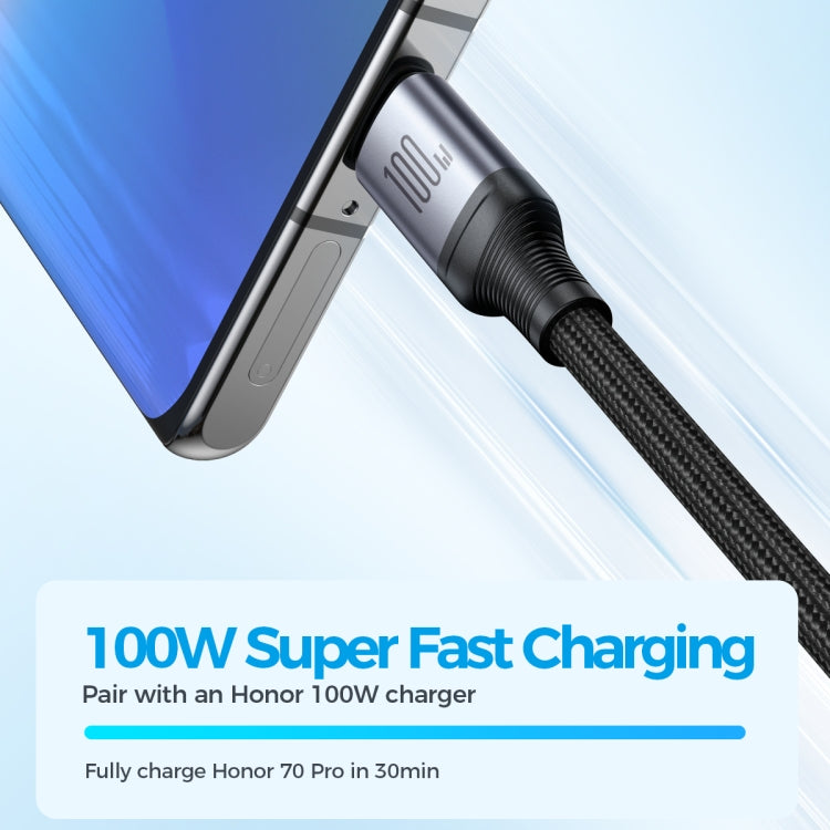JOYROOM A21 100W USB to 8 Pin+Type-C+Micro USB 3 in 1 Charging Cable, Length: 1.2m(Black) - Multifunction Cable by JOYROOM | Online Shopping South Africa | PMC TechLife | Buy Now Pay Later Mobicred