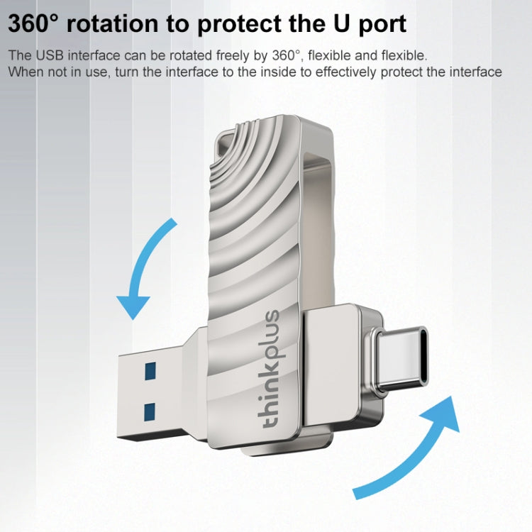 Lenovo Thinkplus MU232 USB 3.2 + USB-C / Type-C Dual Head Flash Drive, Memory:32GB - USB Flash Drives by Lenovo | Online Shopping South Africa | PMC TechLife | Buy Now Pay Later Mobicred