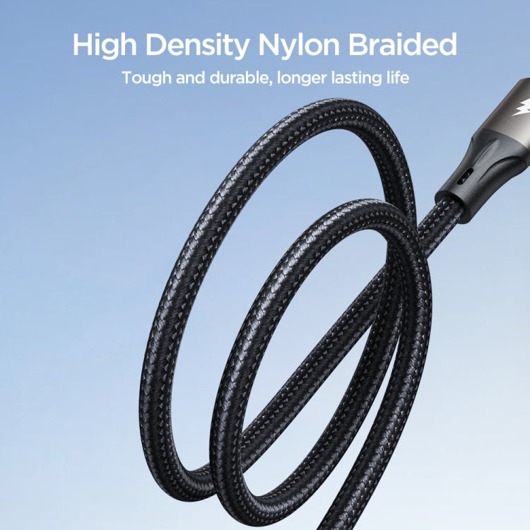 JOYROOM SA25-CC5 100W USB-C/Type-C to USB-C/Type-C Fast Charge Data Cable, Length:1.2m(Black) - USB-C & Type-C Cable by JOYROOM | Online Shopping South Africa | PMC TechLife