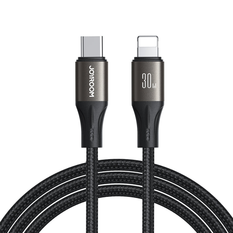 JOYROOM SA25-CL3 30W USB-C/Type-C to 8 Pin Fast Charge Data Cable, Length:3m(Black) - 2 in 1 Cable by JOYROOM | Online Shopping South Africa | PMC TechLife | Buy Now Pay Later Mobicred