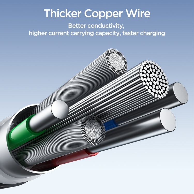 JOYROOM SA25-CL3 30W USB-C/Type-C to 8 Pin Fast Charge Data Cable, Length:3m(Black) - 2 in 1 Cable by JOYROOM | Online Shopping South Africa | PMC TechLife | Buy Now Pay Later Mobicred