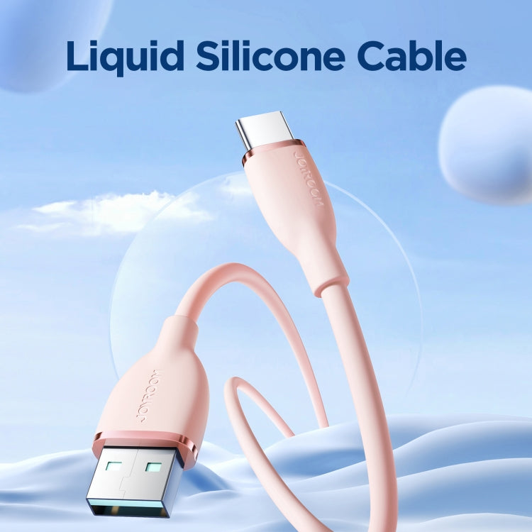 JOYROOM SA29-AC3 3A USB to USB-C/Type-C Liquid Silicone Fast Charging Data Cable, Length: 1.2m(Pink) - USB-C & Type-C Cable by JOYROOM | Online Shopping South Africa | PMC TechLife