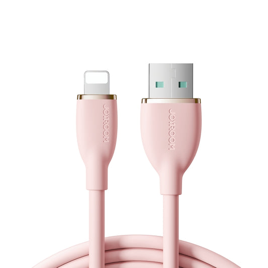 JOYROOM SA29-AL3 3A USB to 8 Pin Liquid Silicone Fast Charging Data Cable, Length: 1.2m(Pink) - Normal Style Cable by JOYROOM | Online Shopping South Africa | PMC Jewellery