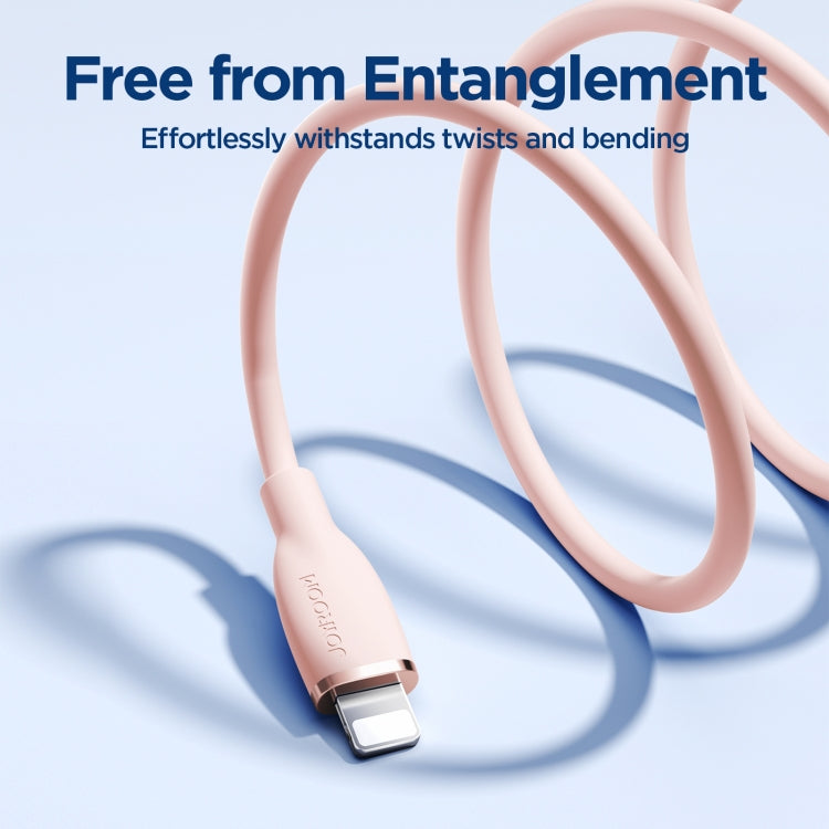 JOYROOM SA29-AL3 3A USB to 8 Pin Liquid Silicone Fast Charging Data Cable, Length: 1.2m(Pink) - Normal Style Cable by JOYROOM | Online Shopping South Africa | PMC TechLife