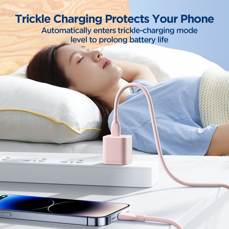 JOYROOM SA29-AL3 3A USB to 8 Pin Liquid Silicone Fast Charging Data Cable, Length: 1.2m(Pink) - Normal Style Cable by JOYROOM | Online Shopping South Africa | PMC TechLife