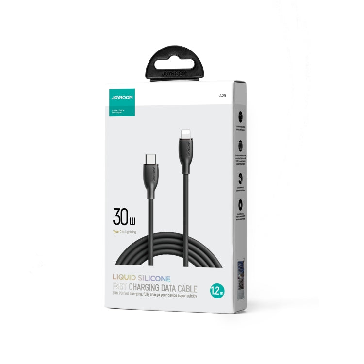 JOYROOM SA29-CL3 30W USB-C/Type-C to 8 Pin Liquid Silicone Fast Charging Data Cable, Length: 1.2m(Black) - 2 in 1 Cable by JOYROOM | Online Shopping South Africa | PMC Jewellery