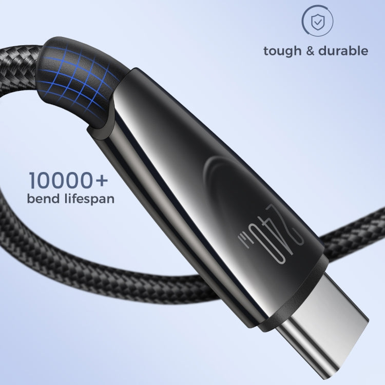 JOYROOM SA31-CC5 240W USB-C/Type-C to USB-C/Type-C Fast Charge Data Cable, Length: 1.2m(Black) - free shipping - PMC TechLife - Order now!