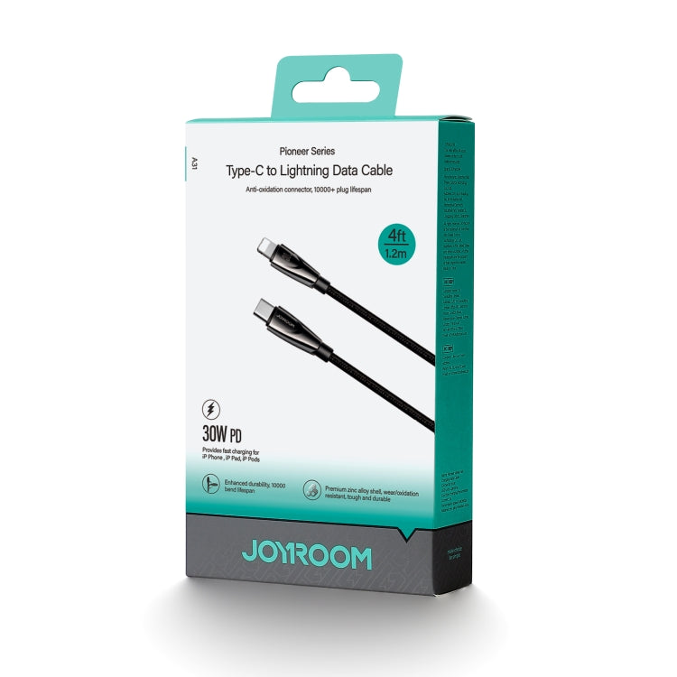 JOYROOM SA31-CL3 30W USB-C/Type-C to 8 Pin Fast Charge Data Cable, Length: 1.2m(Black) - 2 in 1 Cable by JOYROOM | Online Shopping South Africa | PMC Jewellery