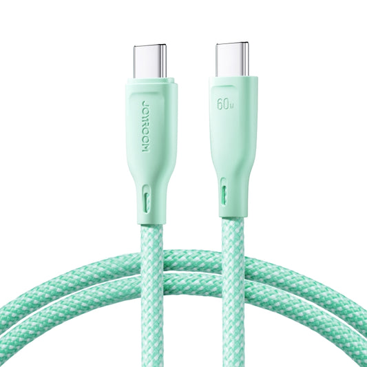 JOYROOM SA34-CC3 60W USB-C/Type-C to USB-C/Type-C Fast Charge Data Cable, Length: 1m(Green) - USB-C & Type-C Cable by JOYROOM | Online Shopping South Africa | PMC Jewellery