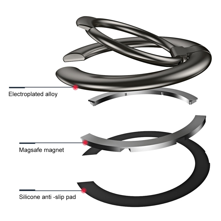 Electroplated Metal Magnetic Ring Holder(Rose Gold) - free shipping - PMC TechLife - Order now!