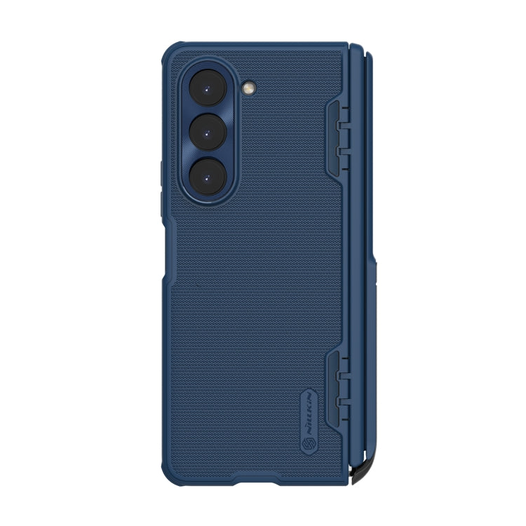 For Samsung Galaxy Z Fold5 NILLKIN Frosted Fold PC + TPU Phone Case with Holder(Blue) - free shipping - PMC TechLife - Order now!