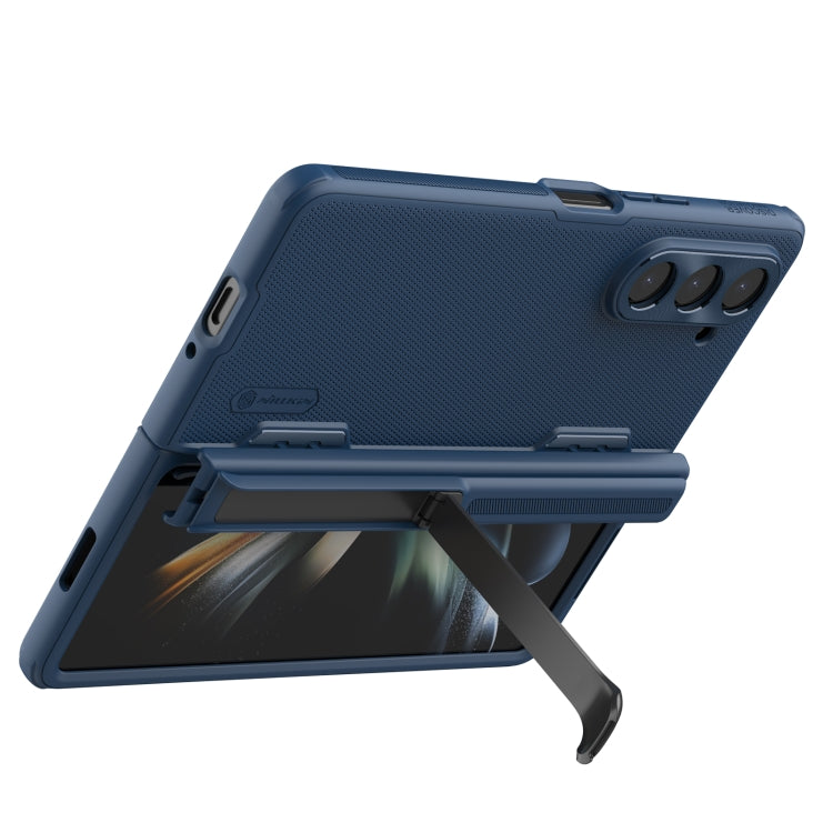 For Samsung Galaxy Z Fold5 NILLKIN Frosted Fold PC + TPU Phone Case with Holder(Blue) - free shipping - PMC TechLife - Order now!