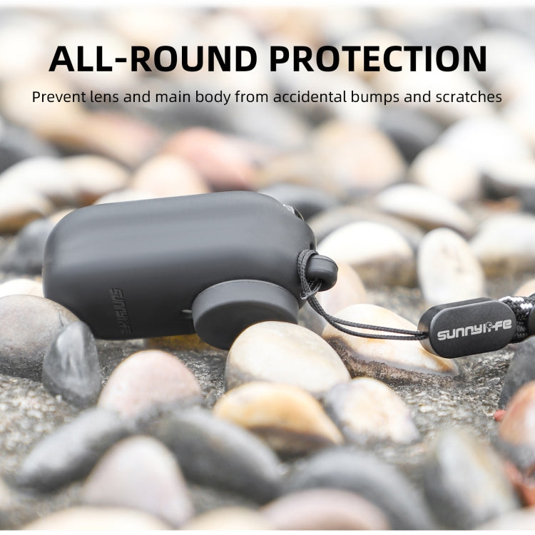 For Insta360 Go 3 Sunnylife IST-BHT594 Camera Body Silicone Case with Lens Cap & Neck Strap(White) - free shipping - PMC TechLife - Order now!