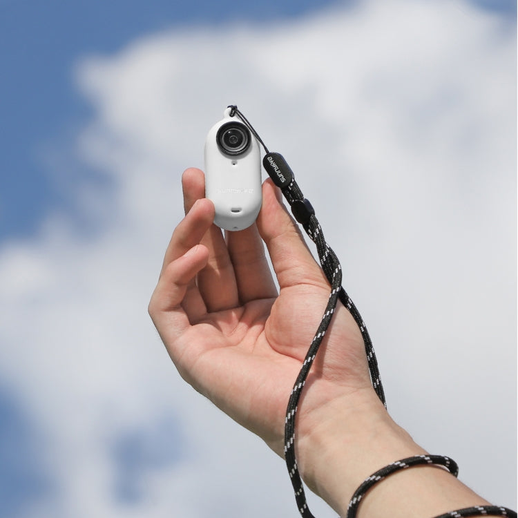 For Insta360 Go 3 Sunnylife IST-BHT594 Camera Body Silicone Case with Lens Cap & Neck Strap(White) - free shipping - PMC TechLife - Order now!