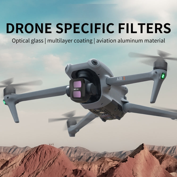 For DJI Air 3 JSR KB Series Drone Lens Filter, Filter:8 in 1 CPL ND NDPL NIGHT - free shipping - PMC TechLife - Order now!