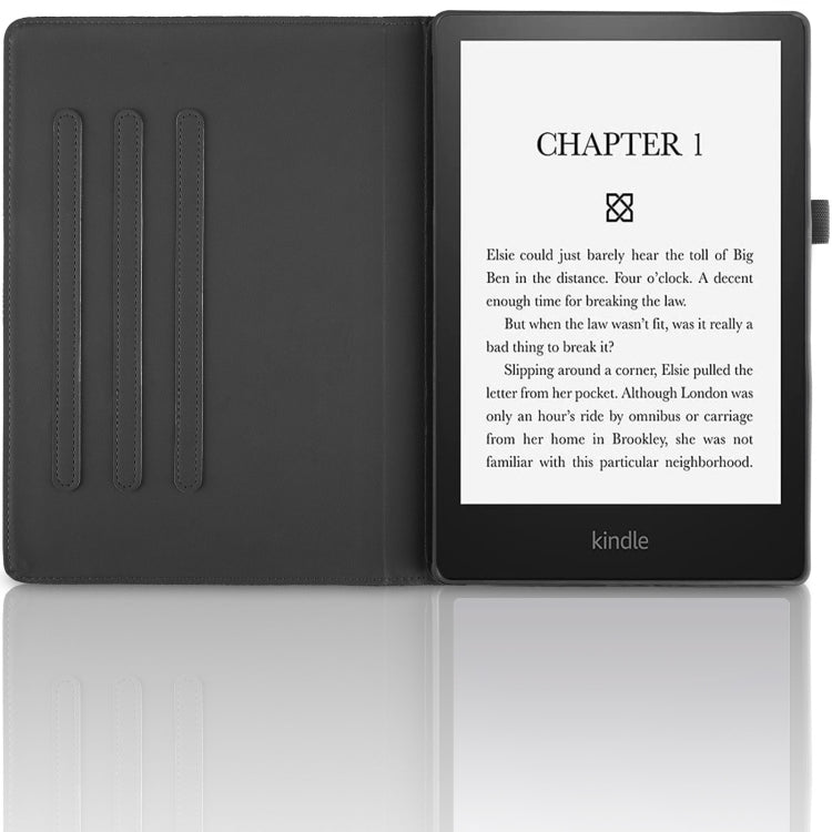 For Amazon Kindle Paperwhite 5 Tree Life Embossed Rotation Leather Smart Tablet Case(Black) - Amazon by PMC TechLife | Online Shopping South Africa | PMC TechLife | Buy Now Pay Later Mobicred