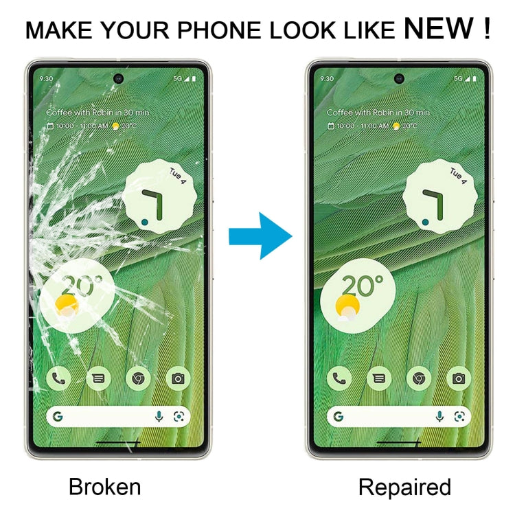 For Google Pixel 7 Front Screen Outer Glass Lens with OCA Optically Clear Adhesive - Outer Glass Lens by PMC TechLife | Online Shopping South Africa | PMC TechLife