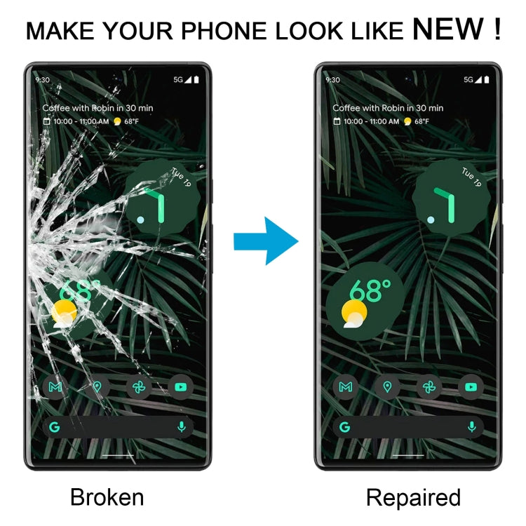 For Google Pixel 6 Pro Front Screen Outer Glass Lens with OCA Optically Clear Adhesive - Outer Glass Lens by PMC TechLife | Online Shopping South Africa | PMC TechLife