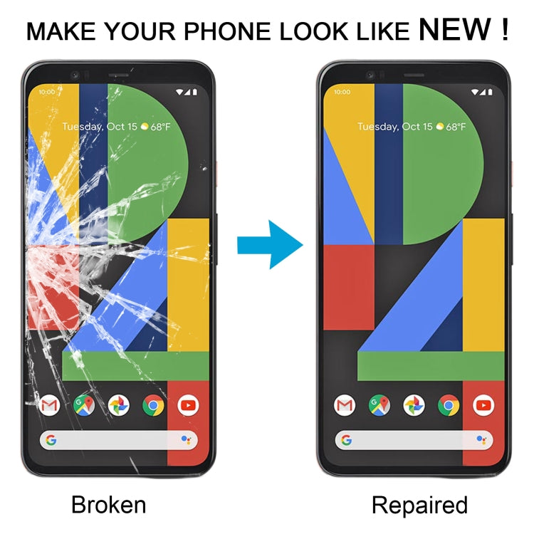 For Google Pixel 4XL Front Screen Outer Glass Lens with OCA Optically Clear Adhesive - Outer Glass Lens by PMC TechLife | Online Shopping South Africa | PMC TechLife