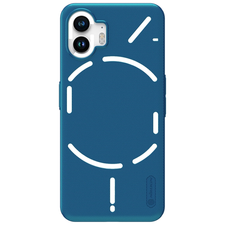 For Nothing Phone 2 NILLKIN Frosted Shield Phone Protective Case(Blue) - More Brand by NILLKIN | Online Shopping South Africa | PMC Jewellery